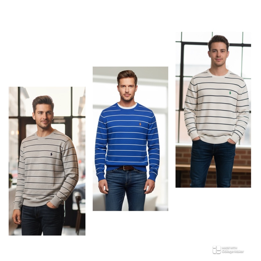 Polo Ralph Lauren Spring Sweater Size XL ( 100% Pima Cotton) bundle of 3
